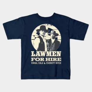 Cole and Hitch. Lawmen for Hire. Kids T-Shirt